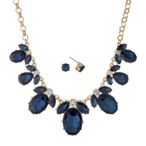 statement necklace for navy blue dress Jewelry Styling Guide for Navy Blue Dress Rosec Jewels