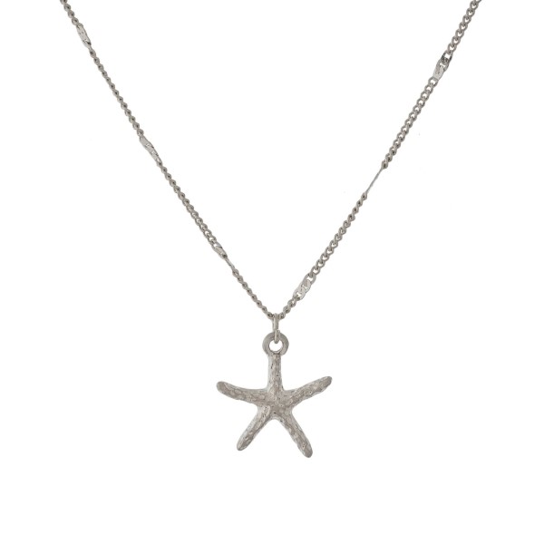 Wholesale dainty necklace starfish pendant