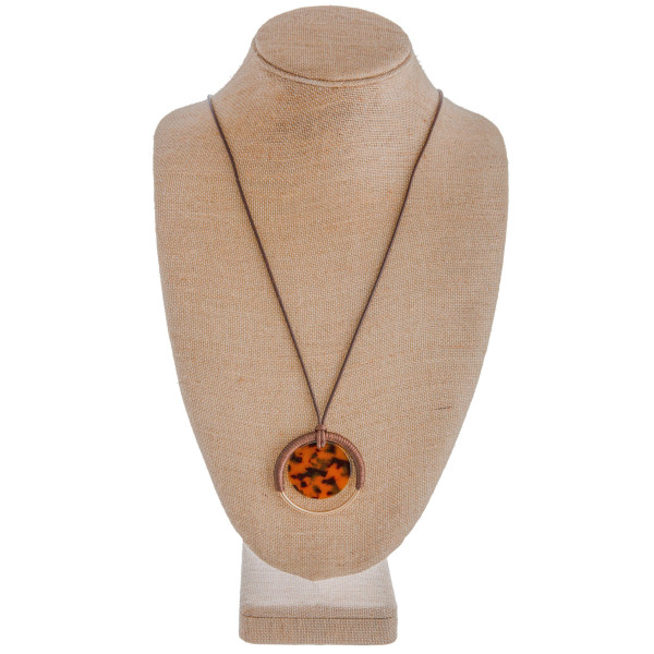 Wholesale long braided leather rope necklace metal acetate pendant also includes