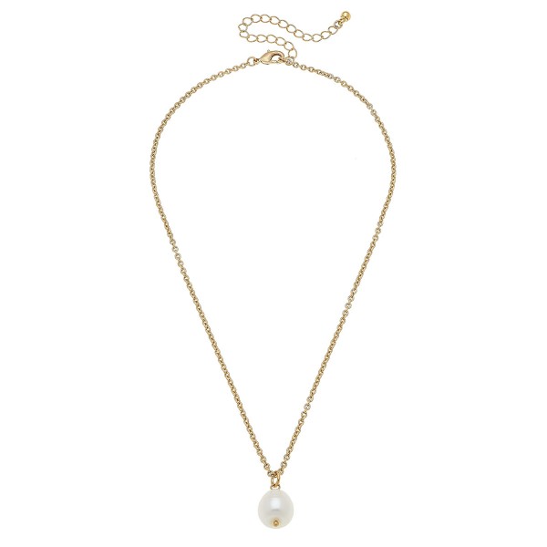 Wholesale ivory Freshwater Pearl Necklace Pearl mm L overall extender