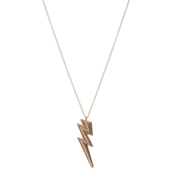 Wholesale two metal studded lightning bolt pendant necklace Pendant L L extender