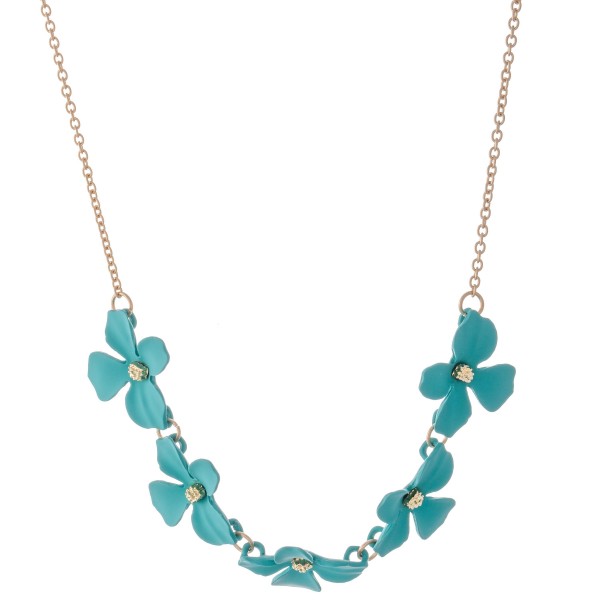 Wholesale flower Necklace Flowers approx L Adjustable Extender