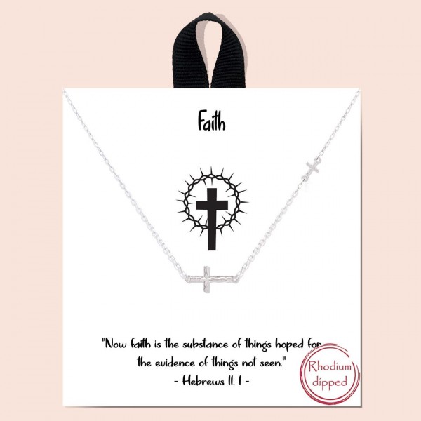 Wholesale short Metal Faith Necklace Cross Pendant L Extender L Made Korea Hypoa