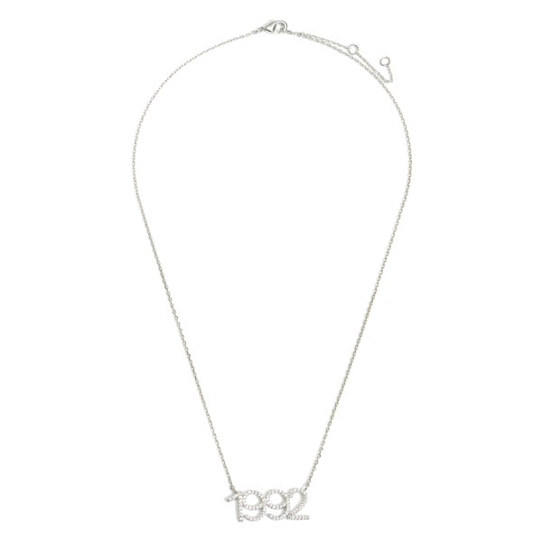 White Gold Dipped 1992 Birth Year Necklace Featuring CZ Accents.

- White Gold Dipped
- Adjustable Lengths: 15.5", 16.5", and 17.5"