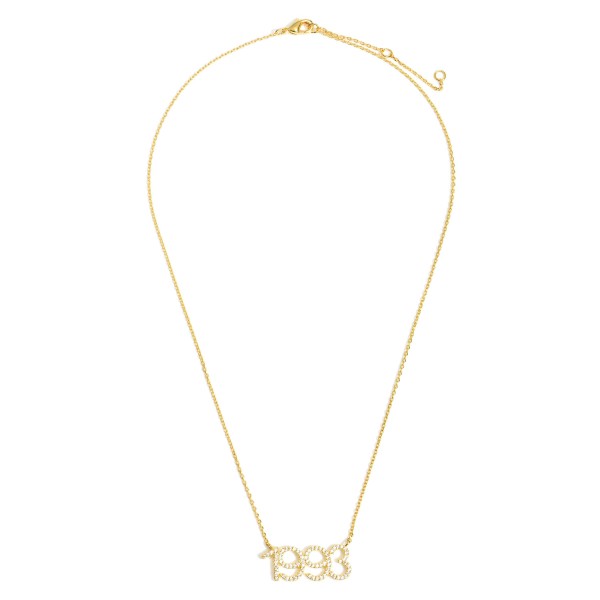 Gold Dipped 1993 Birth Year Necklace Featuring CZ Accents.

- Gold Dipped
- Adjustable Lengths: 15.5", 16.5", and 17.5"