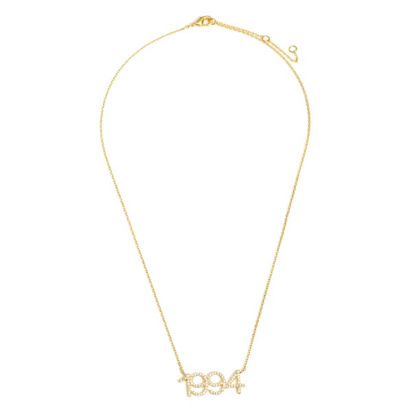 Gold Dipped 1994 Birth Year Necklace Featuring CZ Accents.

- Gold Dipped
- Adjustable Lengths: 15.5", 16.5", and 17.5"