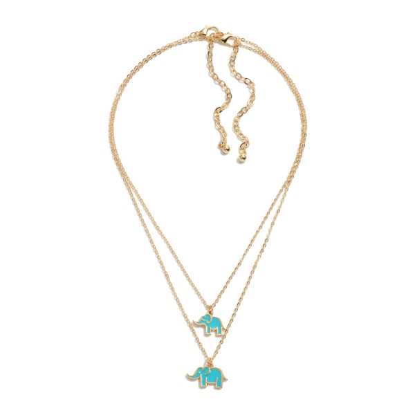 Wholesale matching Mother Daughter Chain Link Necklace Set Mama Mini Turquoise E