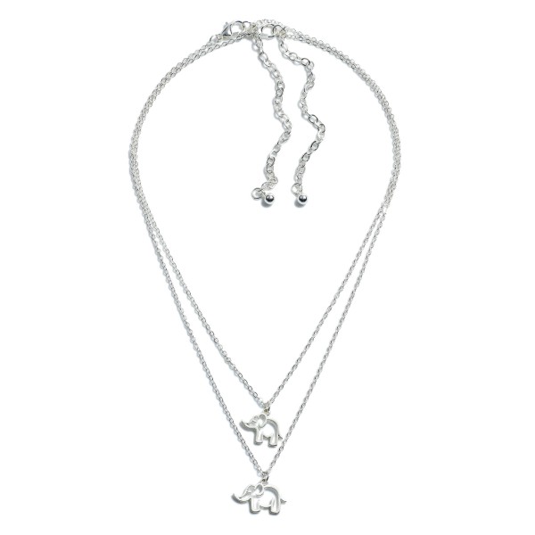 Wholesale metal Mama Mini Elephant Necklace Set Mini Extender Mama Extender