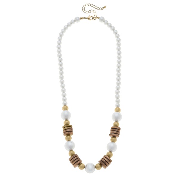 Wholesale beaded Pearl Honey Accent Necklace L