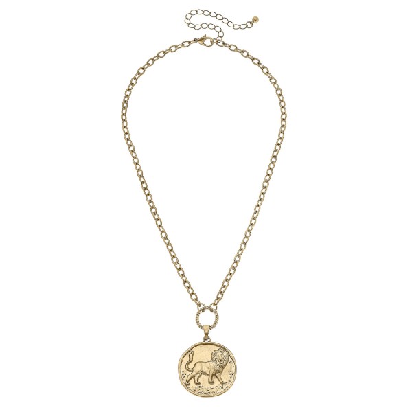 Wholesale lion Pendant Chain Link Necklace L Chain Extender L Pendant L