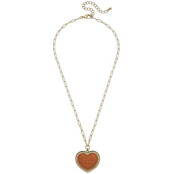 Glitter Heart Patch Paperlink Chain Necklace 

- Approximately 16" L
- Chain Extender Approximately 2" 
- Heart Charm Approximately 1" L