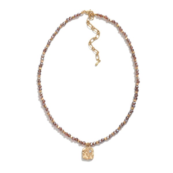 Wholesale beaded Necklace Gold Rhinestone Station Accents L Extender L