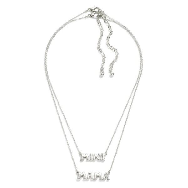 Wholesale matching Mama Mini Chain Link Necklace Set Mama Mini Pendants Kid s Ne