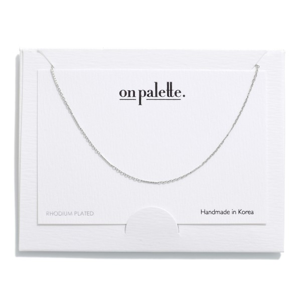 Wholesale dainty Chain Link Necklace L Extender L Gold K Dipped Silver Rhodium P