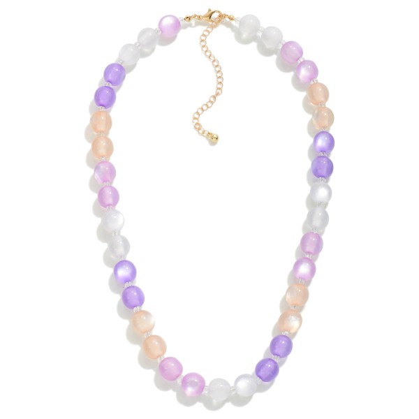 Wholesale translucent Beaded Necklace L Extender L