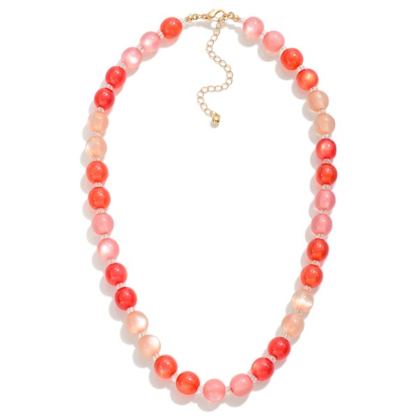 Wholesale translucent Beaded Necklace L Extender L