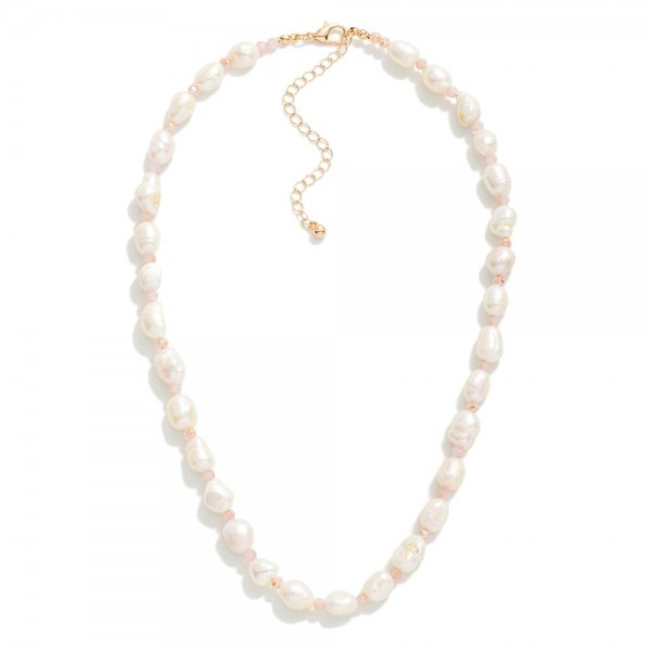 Wholesale pearl Beaded Necklace L Extender L