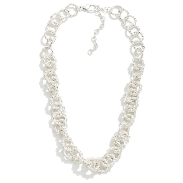 Wholesale twisted Circular Chain Necklace L Extender L