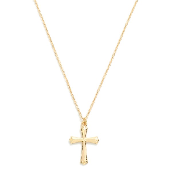 Wholesale chain Link Necklace Cross Pendant L Extender L