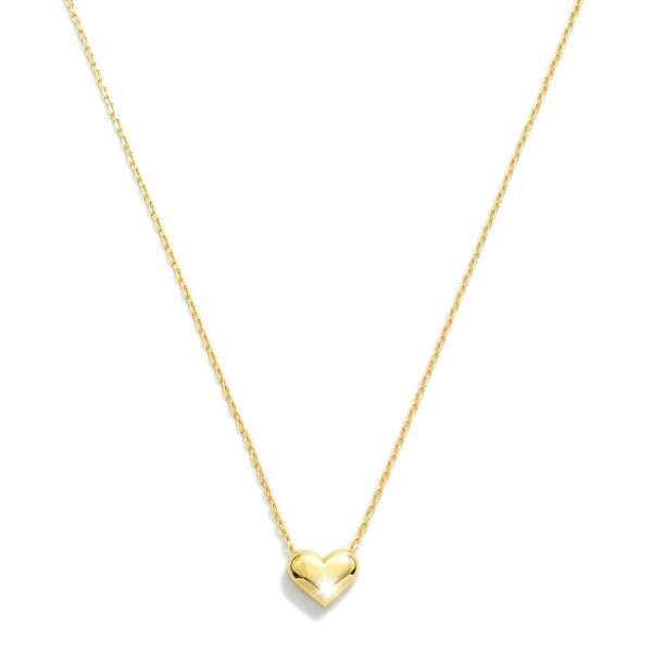 Wholesale gold Dipped Dainty Chain Link Necklace Heart Pendant L Extender L