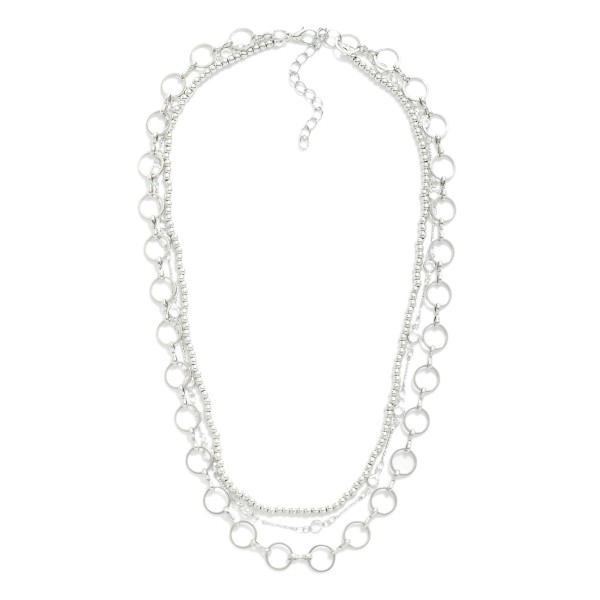 Wholesale layered Multi Chain Necklace Rhinestone Stations L Extender L