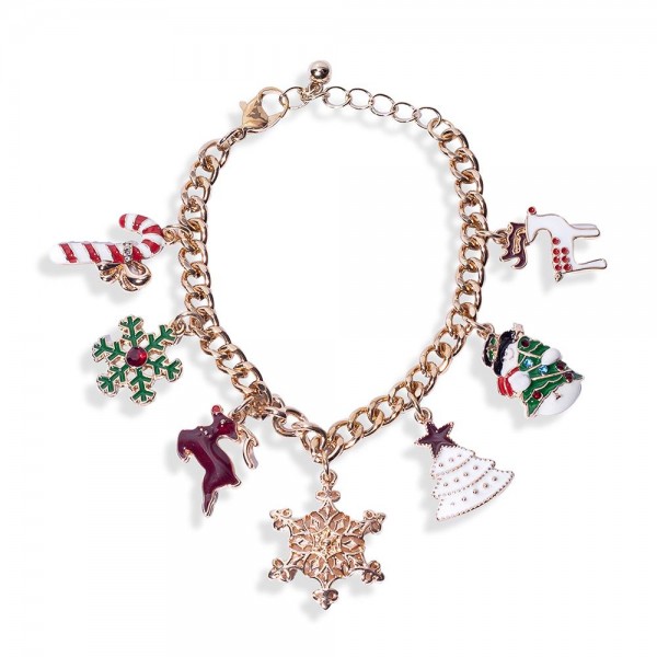 Wholesale chain Link Christmas Charm Bracelet L Extender L