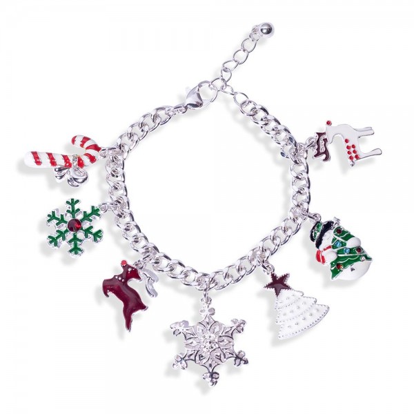 Wholesale chain Link Christmas Charm Bracelet L Extender L