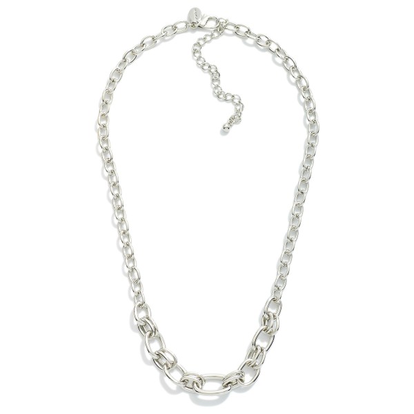 Wholesale metal Chain Link Necklace Double Linked Chain L Extender L