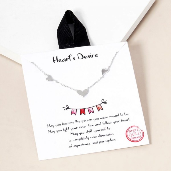 Wholesale dainty Chain Link Necklace Heart Stations L Extender L Hypoallergenic