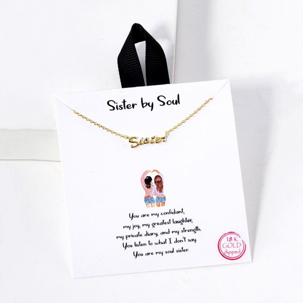 Wholesale dainty Chain Link Necklace Sister Pendant L Extender L Hypoallergenic