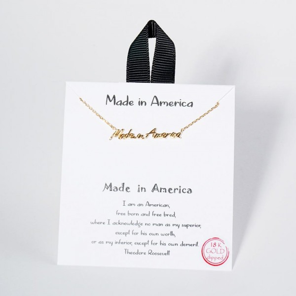 Wholesale dainty Chain Link Necklace Made America Pendant L Extender L Hypoaller