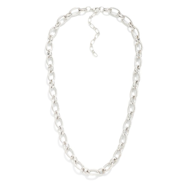 Wholesale twisted Metal Loop Chain Link Necklace L Extender L