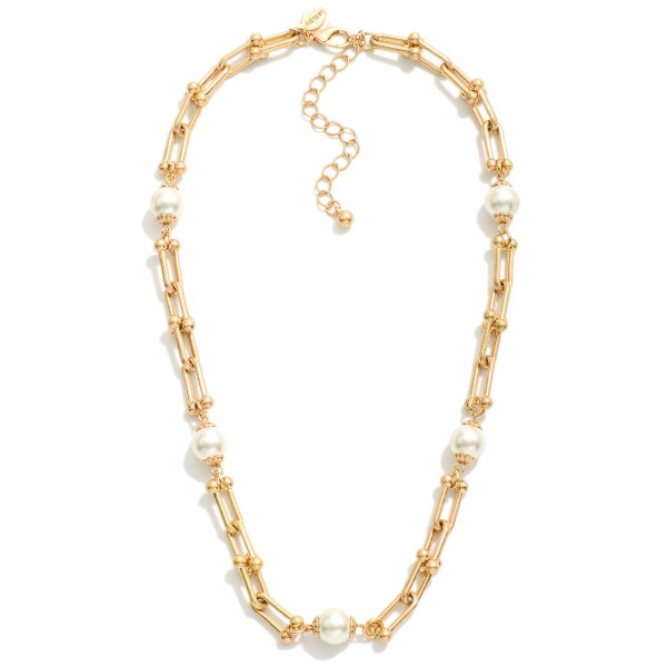 Wholesale metal U Link Necklace Pearl Stations L Extender L