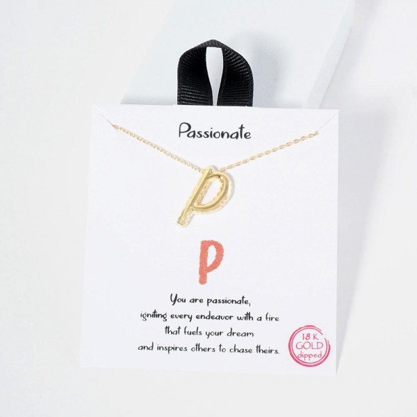 Wholesale dainty Chain Link Necklace Metal Bubble Initial Pendant Gold Dipped Hy