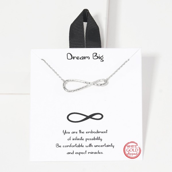 Wholesale dainty Chain Link Necklace Metal Infinity Sign Station Gold Dipped Hyp