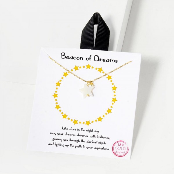 Wholesale dainty Chain Link Necklace Pearl Star Cubic Zirconia Stud Pendants Gol