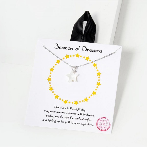 Wholesale dainty Chain Link Necklace Pearl Star Cubic Zirconia Stud Pendants Gol