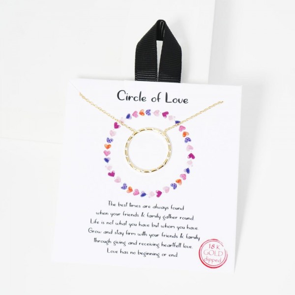 Wholesale dainty Chain Link Necklace Metal Circle Pendant Cubic Zirconia Details