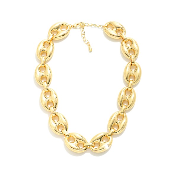 Wholesale oversized Pig Nose Chain Link Necklace L Extender L