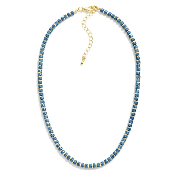 Wholesale natural Stone Beaded Necklace Metal Accents L Extender L