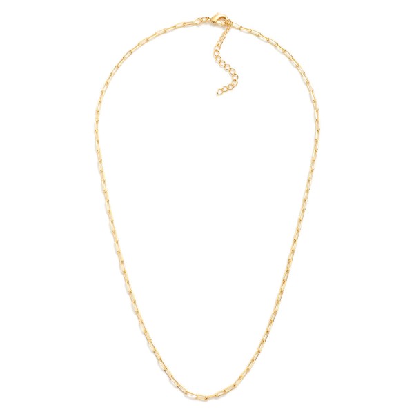 Wholesale petite Paperclip Chain Link Necklace L Extender L k Gold Hypoallergeni