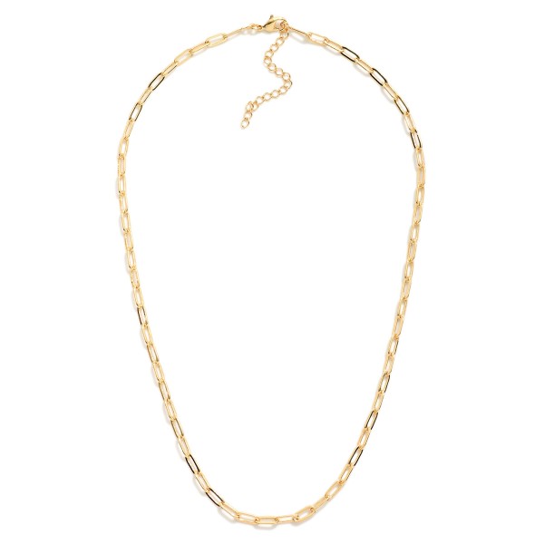 Wholesale paperclip Chain Link Necklace L Extender L k Gold Hypoallergenic Made