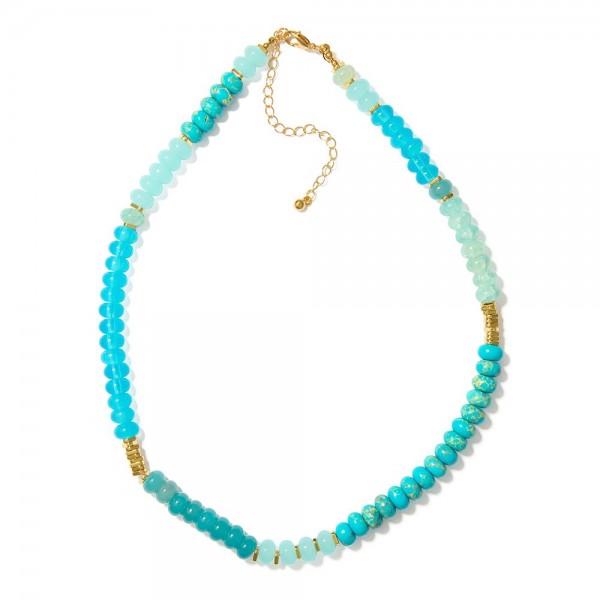 Wholesale stone Beaded Candy Necklace L Extender L