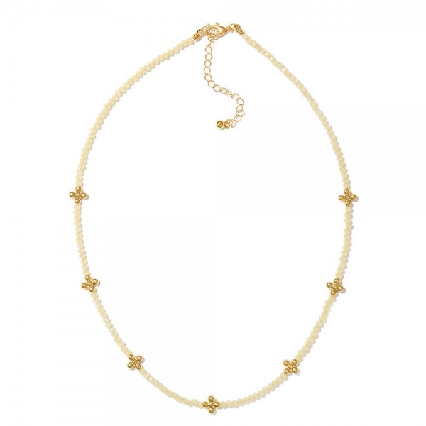Wholesale faceted Bead Beaded Necklace Bubble Criss Cross Stations L Extender L