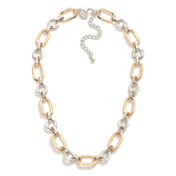 Wholesale metal Circle Oval Link Necklace L Extender L