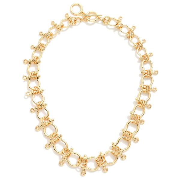 Wholesale metal U Link Latch Necklace L Extender L