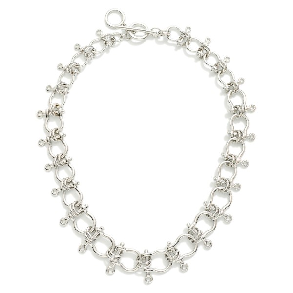 Wholesale metal U Link Latch Necklace L Extender L