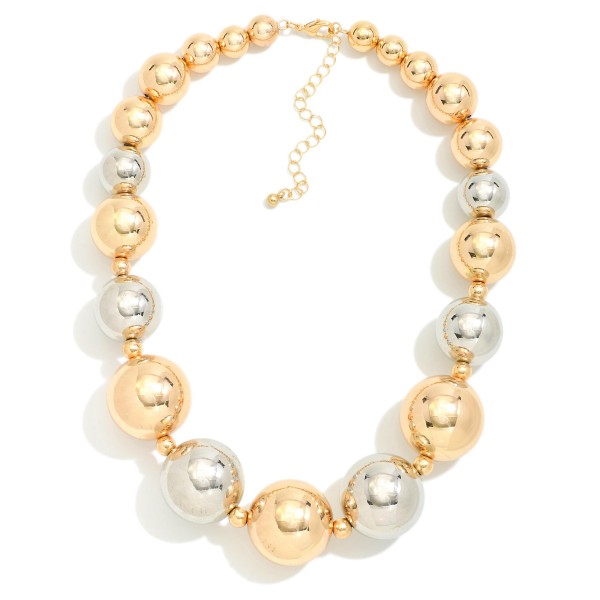 Wholesale metal Beaded Necklace L Extender L