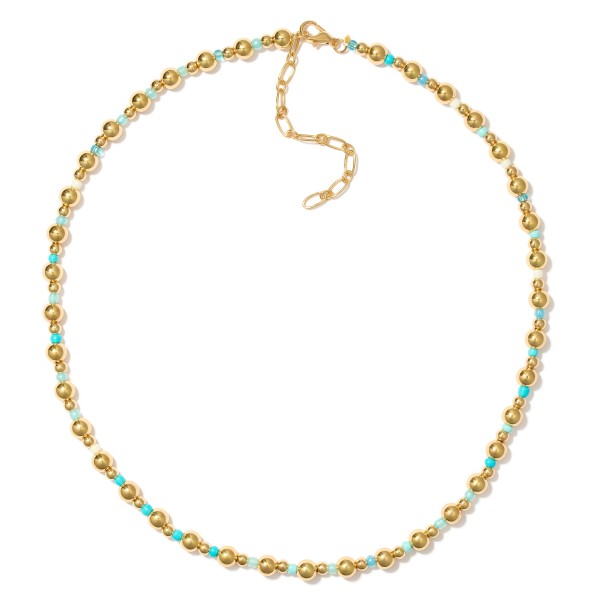 Wholesale metal Beaded Necklace Seed Bead Details L Extender L