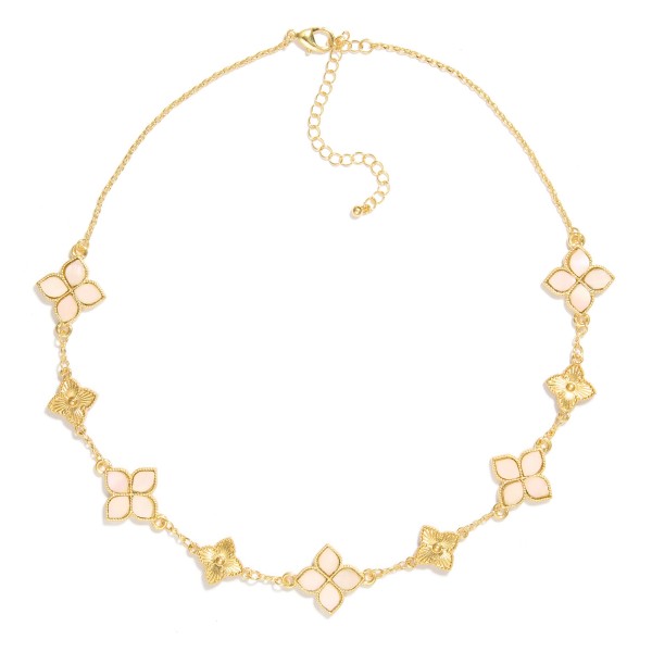 Wholesale chain Link Necklace Clover Stations L Extender L